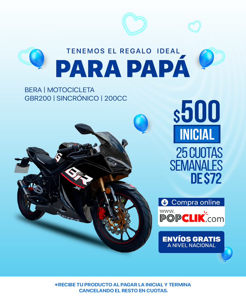 Bera | Motocicleta | GBR200 | Sincrónico | 200cc