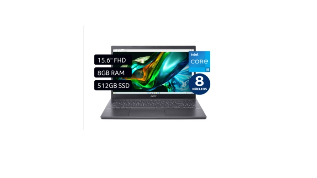 Laptop Acer 311 aSPIRE 3 | 8GB RAM + 512GB  ROM | RYZEN 5 7520U | 15.6" Touchscreem