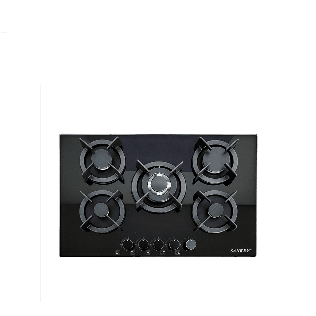 Sankey | Tope De Cocina A Gas | 5 Hornillas | Vidrio Templado | 30 Pulgadas| (GSH725G)
