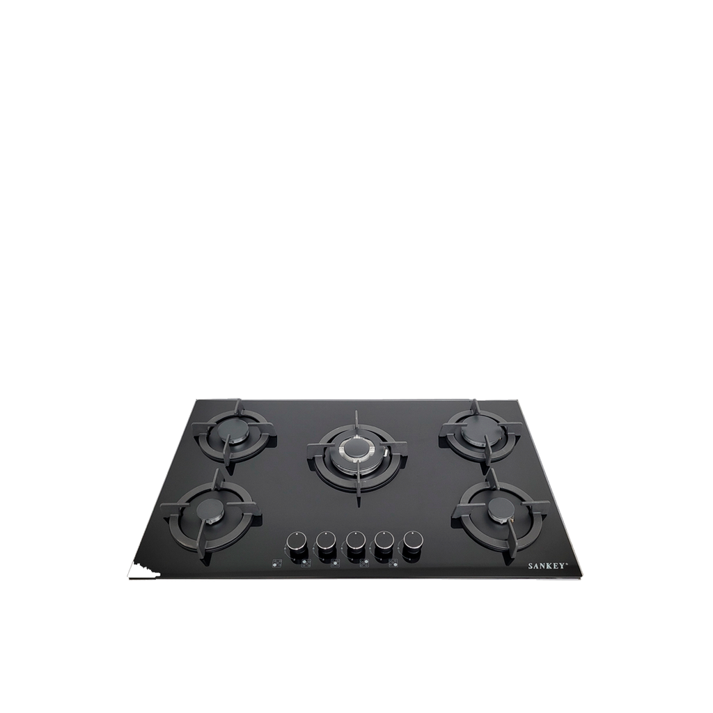 Sankey | Tope De Cocina A Gas | 5 Hornillas | Vidrio Templado | 36 Pulgadas| (GSH910BLG)