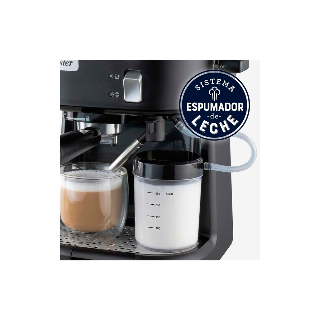 Oster | Cafetera para Expreso | 1 Taza | Jarra de Acero Inoxidable | 110V (OSTBVSTEM5501B)