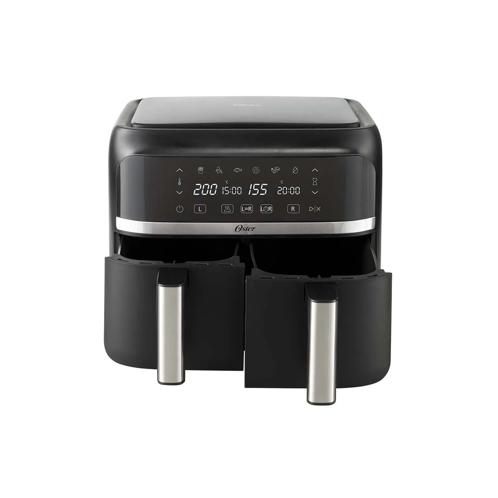 Oster | Freidora de Aire | 7.6 litros | Dual | Con dos canastas (OSTCKSTAF7MCDDF)