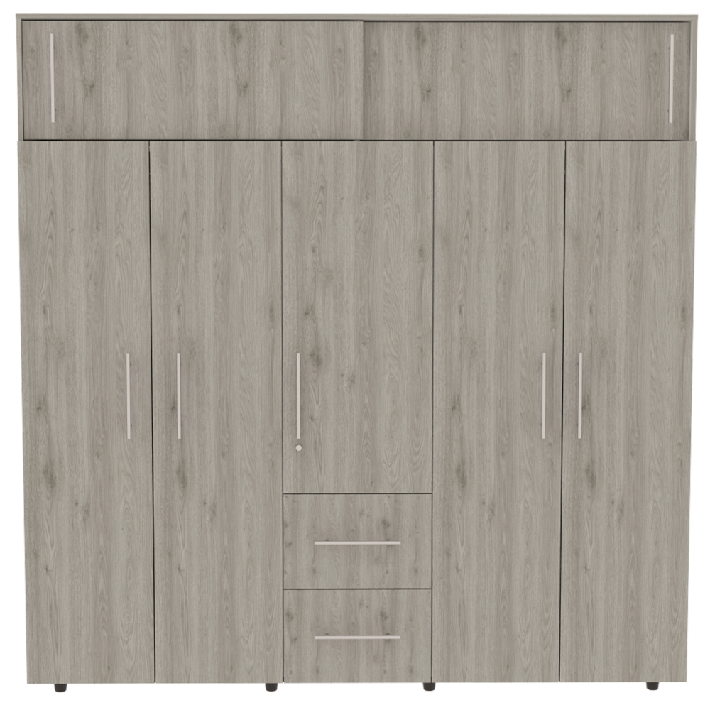 RTA  | Closet Bigaf | Cinco Puertas Batientes | Dos Puertas Deslizables | Tres Cajones