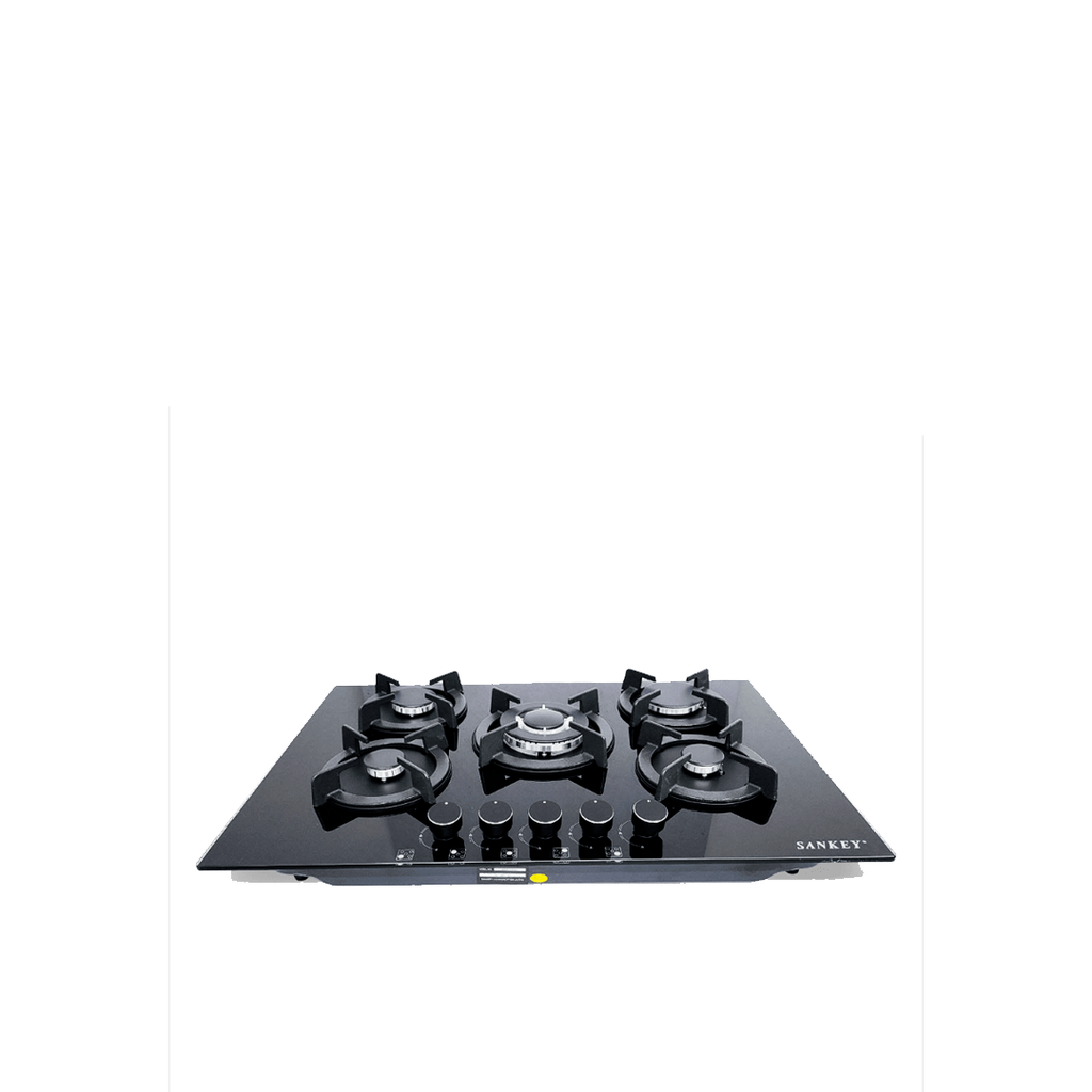 Sankey | Tope De Cocina A Gas | 5 Hornillas | Vidrio Templado | 30 Pulgadas| (GSH725G)