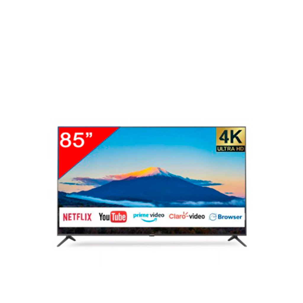 Aiwa TV, Serie G, 85 pulgadas, LED, ULTRA HD 4K, Smart (AW85B4KFG)