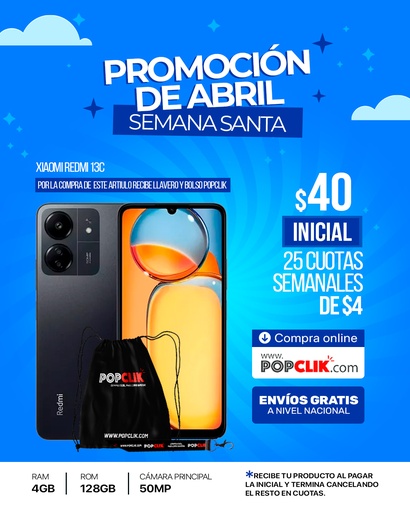 [xiaomi-redmi-13c-4gb-128gb-celulares] Xiaomi Redmi 13C (4GB + 128GB)