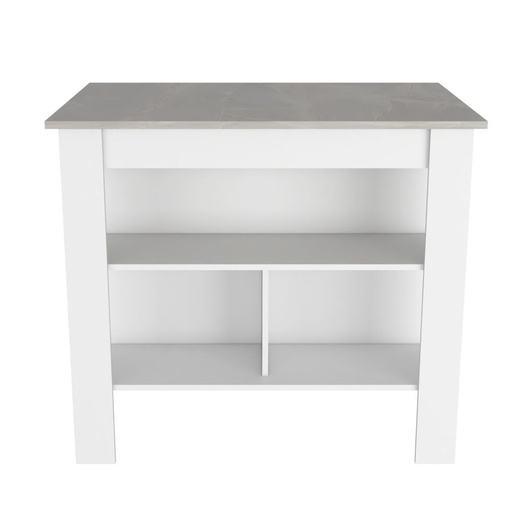 [rta-isla-cocina-cala-sin-puertas-blanco-nevado] RTA  | Isla Cocina Cala | Sin Puertas | Blanco Nevado