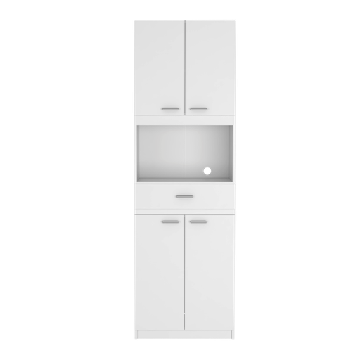 [rta-mueble-para-microondas-bau-cuatro-puertas-abatibles-un-cajon-blanco-marqueza] RTA | Mueble Para Microondas Bau | Cuatro Puertas Abatibles  | Un Cajon  | Blanco Marqueza