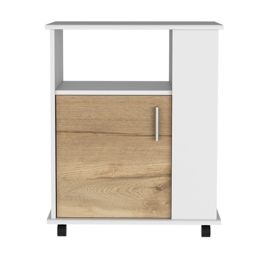 [rta-mueble-para-microondas-bajo-kit-una-puerta-batiente-blanco-marqueza-y-duna] RTA | Mueble Para Microondas Bajo Kit | Una Puerta Batiente  | Blanco Marqueza y Duna