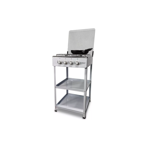 [Sankey-Estufa-A-Gas-4-Hornillas-Repisas-Tapa-Negra-20-Pulgadas-gsb402bls] Sankey | Cocina a Gas | 4 Hornillas | Repisas con Tapa | 20 Pulgadas (GSB402BLS)
