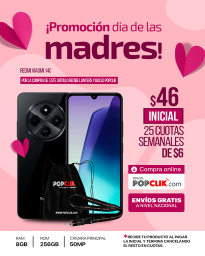 [Xiaomi-Redmi-14-C-8-GB-256-GB-celulares] Xiaomi Redmi 14C (8GB + 256GB)