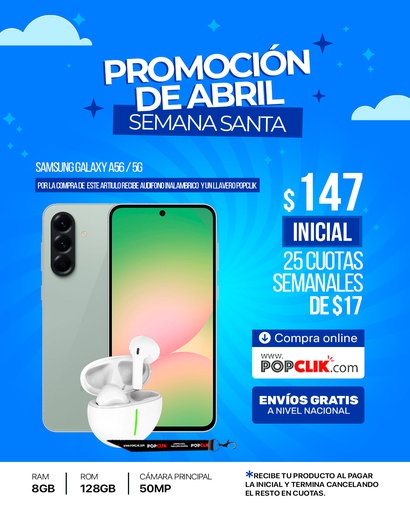 [Samsung-Galaxy-A-56-8-GB-128-GB-5-G] Samsung Galaxy A56 (8GB + 128GB) 5G