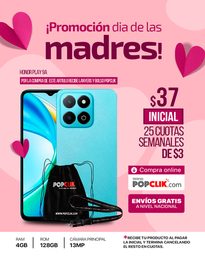 [Honor-Play-9-A-8-GB-64-GB-celulares] Honor Play 9A (4GB + 128GB) 