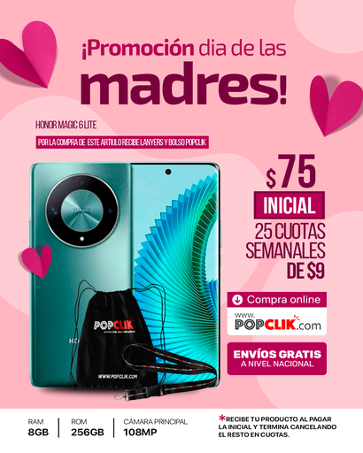 [Honor-magic-6-lite-8-GB-256-GB-celulares ] Honor MAGIC 6 LITE (8GB + 256GB) 